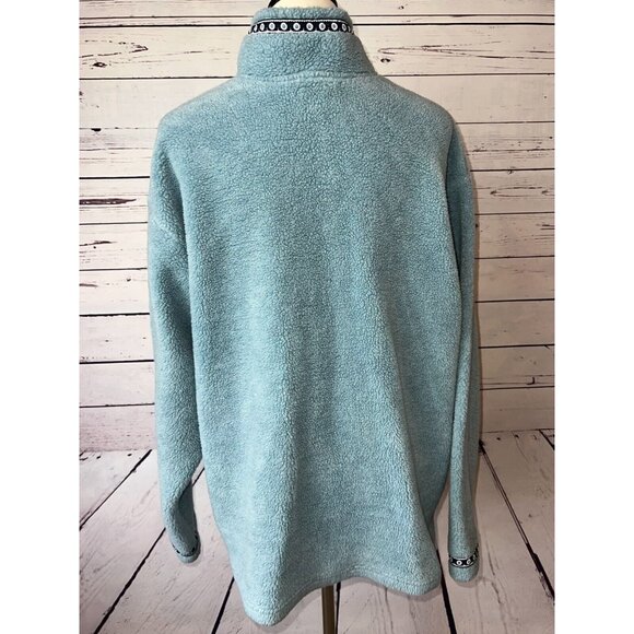 Title Nine Sports Half Zip Sherp Fleece Sweatshirt‎ Shacket XL Extra Large Teddy - Picture 10 of 10